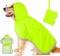 HKM-902227 Waterproof Breathable Dog Raincoat with Hood and Belly Protection for Small Dogs