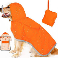 HKM-902227 Waterproof Breathable Dog Raincoat with Hood and Belly Protection for Small Dogs
