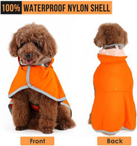 HKM-902227 Waterproof Breathable Dog Raincoat with Hood and Belly Protection for Small Dogs
