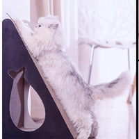 HKM-609043 Corrugated Vertical Cat Climbing Board with Grinding Claws for Scratching and Play