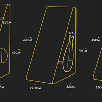 HKM-609043 Corrugated Vertical Cat Climbing Board with Grinding Claws for Scratching and Play