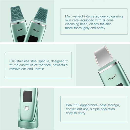 HKM-564051 Ultrasonic Negative Ion Blackhead Vacuum Cleaner with Deep Pore Cleansing and Nano Spray Function