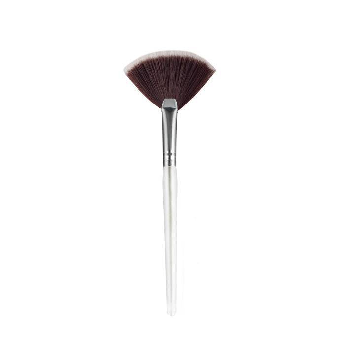 HKM-363923 Blush Loose Powder Makeup Brush with Man-Made Fiber Bristles in Elegant Silver or Color Options