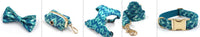 HKM-844883 Dog Walking Set with Collar, Leash, Bow Knot, and Waste Bag - Polyester Material