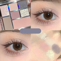 HKM-668563 Pearly Matte Eye Shadow Palette - Six Versatile Shades for Every Look
