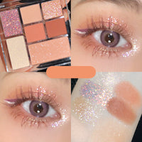 HKM-668563 Pearly Matte Eye Shadow Palette - Six Versatile Shades for Every Look