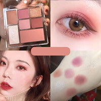 HKM-668563 Pearly Matte Eye Shadow Palette - Six Versatile Shades for Every Look