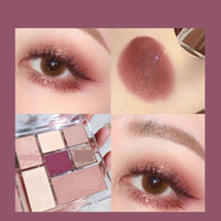 HKM-668563 Pearly Matte Eye Shadow Palette - Six Versatile Shades for Every Look