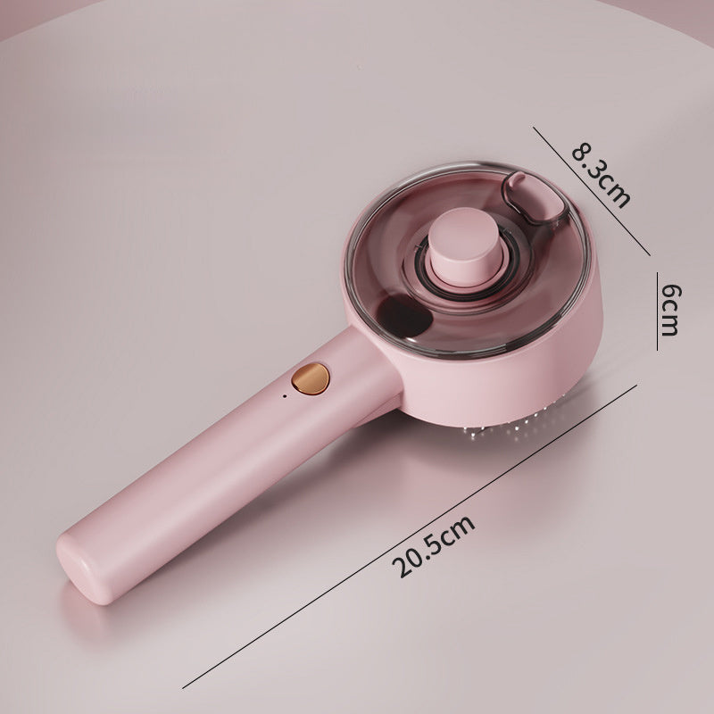 HKM-708691 4-in-1 Cat & Dog Grooming Steam Brush for Shedding, Massage, Self-Cleaning, and Tangle Removal