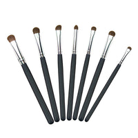 HKM-492691 Set of 7 Wooden Handle Eye Shadow Brushes with Horse Hair Bristles