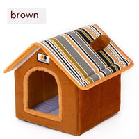 HKM-809619 Cozy Removable and Washable Winter Pet Bed for Dogs - Chimney House Style