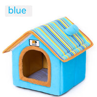 HKM-809619 Cozy Removable and Washable Winter Pet Bed for Dogs - Chimney House Style