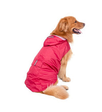 HKM-851987 Reflective Hooded Raincoat Poncho for Big Dogs - Waterproof and Durable Design