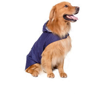 HKM-851987 Reflective Hooded Raincoat Poncho for Big Dogs - Waterproof and Durable Design