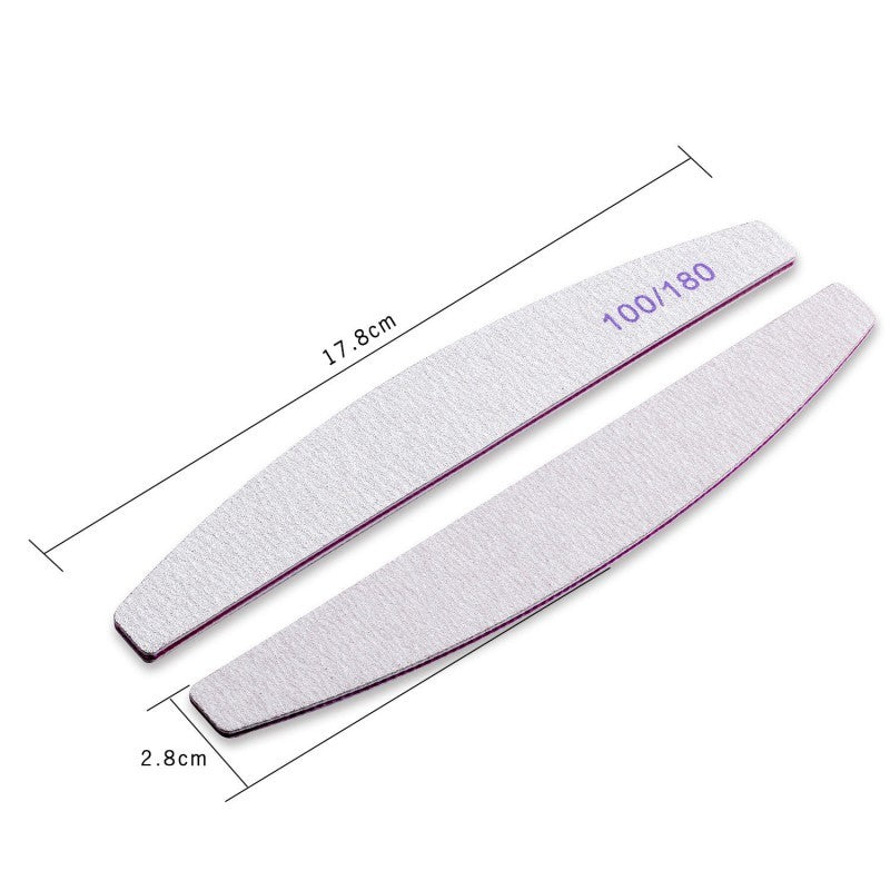 HKM-681811 Smooth Finish Nail File Polishing Strips - Gray Sand, Comfortable Use for All Skin Types, 2-Year Shelf Life