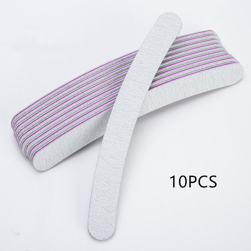 HKM-681811 Smooth Finish Nail File Polishing Strips - Gray Sand, Comfortable Use for All Skin Types, 2-Year Shelf Life