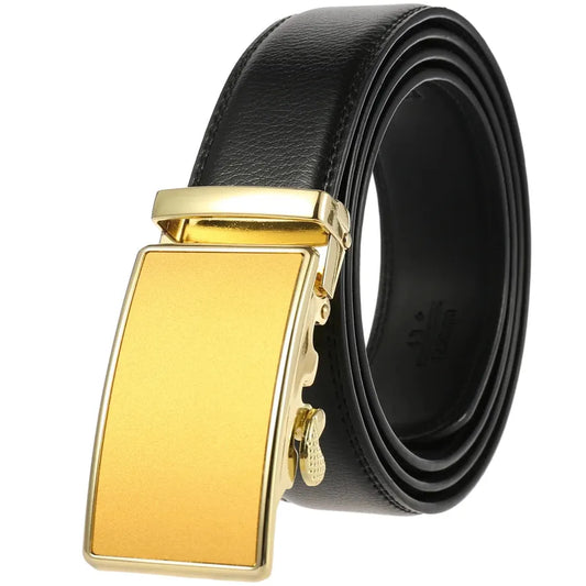 HKM-922771 Men's Multi-Colour Automatic Buckle Belt - Stylish and Versatile Accessory
