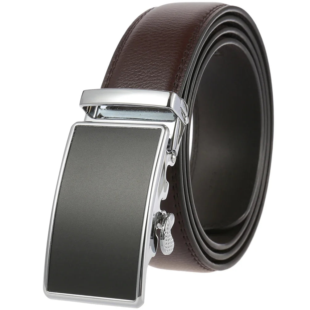 HKM-922771 Men's Multi-Colour Automatic Buckle Belt - Stylish and Versatile Accessory