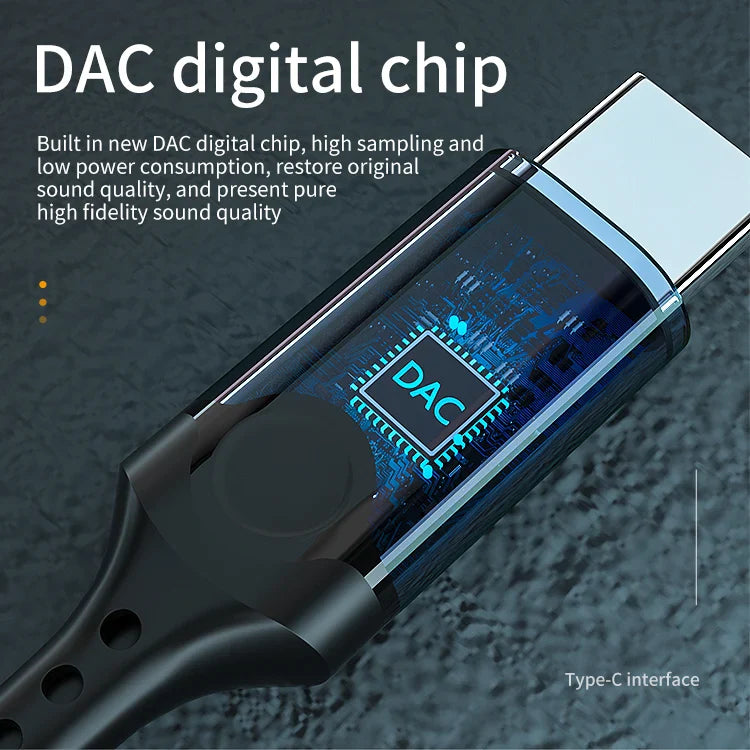 KTX-747859 Digital Type-C Wired Earbuds with Microphone and Hi-Fi Stereo Sound