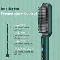 HKM-190227 K.SKIN KD380K Heated Hair Styling Brush Straightener - Fast Heating, Anti-Scald, Ceramic Technology
