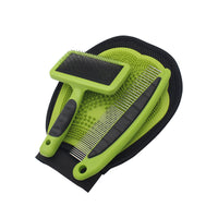 HKM-442643 Pet Grooming Cleaning Set with Rake Comb and Bath Gloves for Hair Removal
