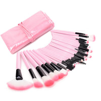 HKM-491539 Professional Makeup Brush Bag with Wooden Handle and Rayon Brushes
