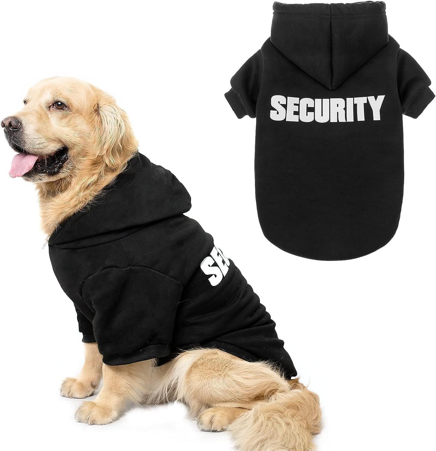 HKM-358163 Fleece-Lined Casual Dog Hoodie for Cozy Warmth - Black & Gray Options