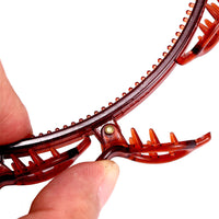 HKM-619667 Woven Multi-Layer Wave Bangs Headband - Plastic/Resin, 11x13.5cm