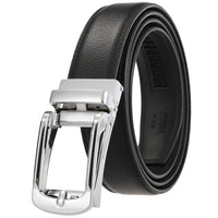 HKM-544211 Luxury Genuine Leather Belt for Men - Fashionable Cowhide Design, Durable and Stylish Accessory