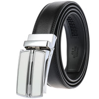 HKM-544211 Luxury Genuine Leather Belt for Men - Fashionable Cowhide Design, Durable and Stylish Accessory