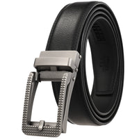 HKM-544211 Luxury Genuine Leather Belt for Men - Fashionable Cowhide Design, Durable and Stylish Accessory