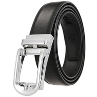 HKM-544211 Luxury Genuine Leather Belt for Men - Fashionable Cowhide Design, Durable and Stylish Accessory