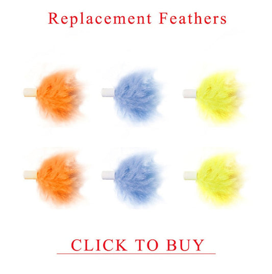 HKM-015955 Self-Healing Cat Toy Replacement Heads - 6 Pack for Teething and Biting Fun
