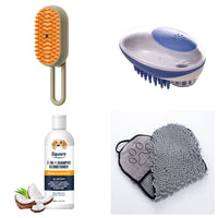 HKM-833555 3-in-1 Electric Cat and Dog Grooming Brush with Massage Function and Spray Feature