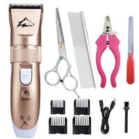 HKM-317331 Multifunctional Pet Hair Clipper Set with USB Charging and 5-Speed Adjustable Blade