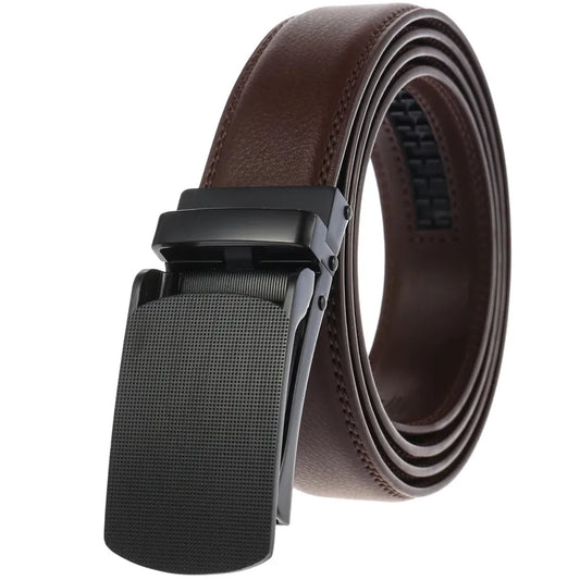 HKM-592787 Men's 3.0CM Wide Fashion Ratchet Buckle Belt - Adjustable, Durable Design