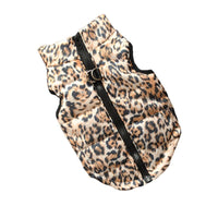 HKM-438355 Cozy Striped Dog Jacket for Autumn and Winter with Traction Buckle and Comfortable Fit