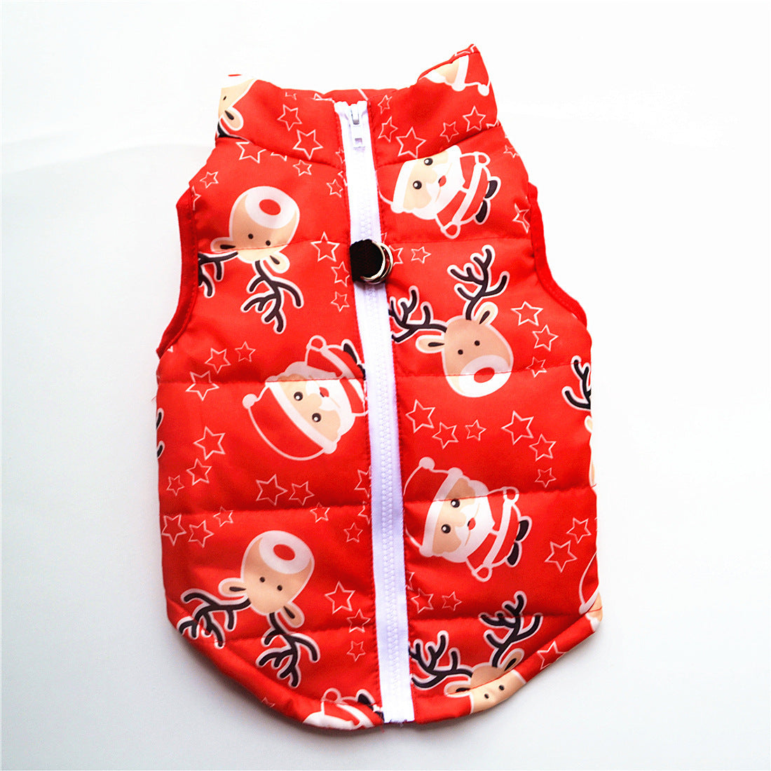 HKM-438355 Cozy Striped Dog Jacket for Autumn and Winter with Traction Buckle and Comfortable Fit