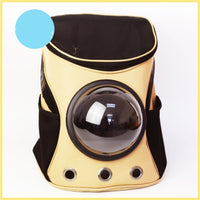 HKM-707859 Spacious Pet Travel Backpack for Cats and Dogs with Outdoor Strap and Capsule Design