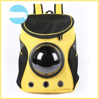 HKM-707859 Spacious Pet Travel Backpack for Cats and Dogs with Outdoor Strap and Capsule Design