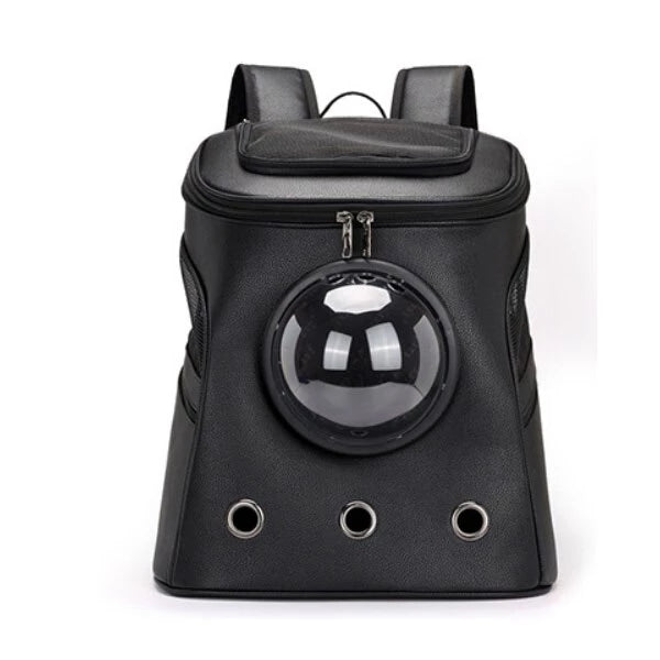 HKM-707859 Spacious Pet Travel Backpack for Cats and Dogs with Outdoor Strap and Capsule Design