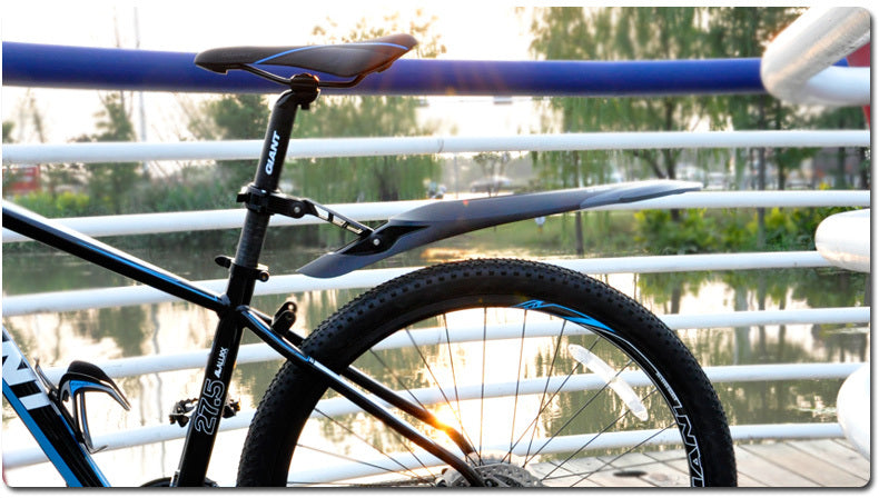 HKM-201491 Mountain Bike Mudguard for 24'-29' Bikes - Eco-Friendly Plastic & Soft Rubber, Quick Disassembly Design