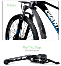 HKM-201491 Mountain Bike Mudguard for 24'-29' Bikes - Eco-Friendly Plastic & Soft Rubber, Quick Disassembly Design