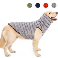 HKM-170131 Reversible Cotton Vest for Dogs with D-Ring Hole, Stretchy Design for Autumn and Winter