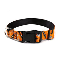 HKM-523475 Halloween-Themed Nylon Pet Collars - Various Designs and Sizes Available