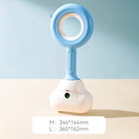 HKM-882579 Cloud-Shaped Pooper Scooper for Dogs and Cats - Comfortable No-Contact Waste Cleanup Tool in White and Blue