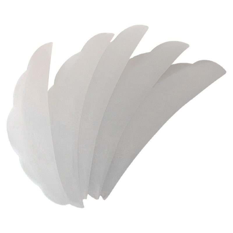 HKM-896275 Silicone Gaskets for Eyelash Planting - 5 Pairs White & Pink Sunflower Edge