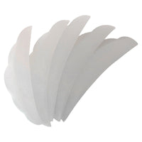 HKM-896275 Silicone Gaskets for Eyelash Planting - 5 Pairs White & Pink Sunflower Edge