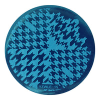HKM-331411 DIY Nail Art Steel Plate Template - Blue, 5.6CM, 3-Year Shelf Life