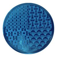 HKM-331411 DIY Nail Art Steel Plate Template - Blue, 5.6CM, 3-Year Shelf Life